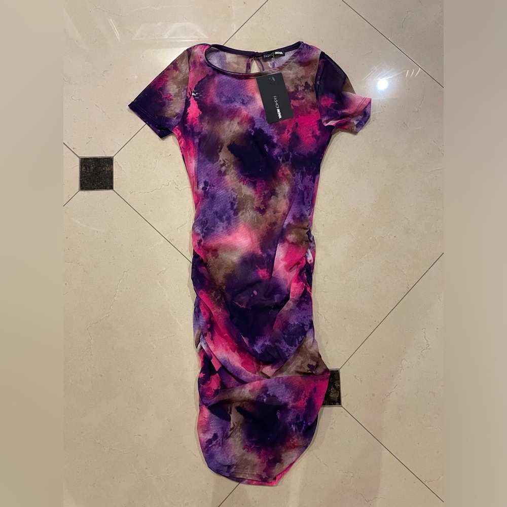 FASHIONNOVA | Colorful Mesh Dress